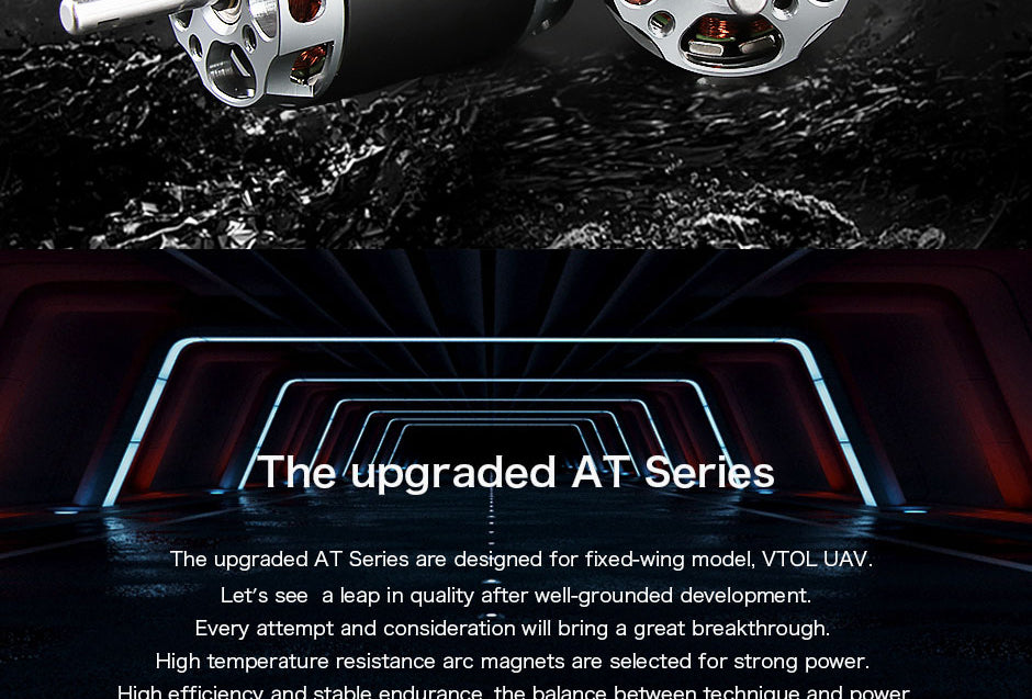 T-Motor AT2826 3D F3A Fixed Wing Long Shaft Brushless Motor-KV900