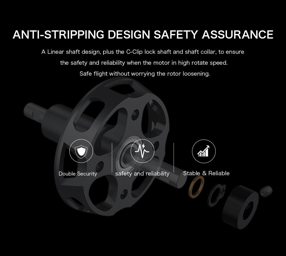 T-Motor AT4130 3D Fixed Wing Airplane Long Shaft Brushless Motor -KV450