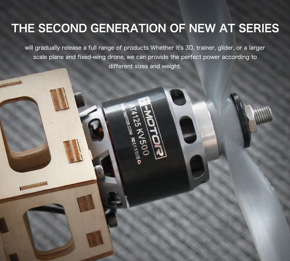 T-Motor AT4130 3D Fixed Wing Airplane Long Shaft Brushless Motor -KV230