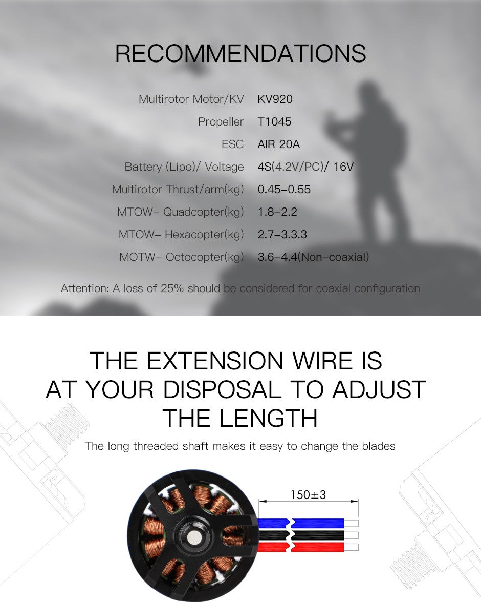 T-Motor Air Gear 450II without ESC