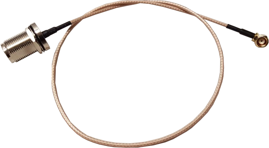 RF Ext Cable - SMA-RP R/A -N-Female B/head