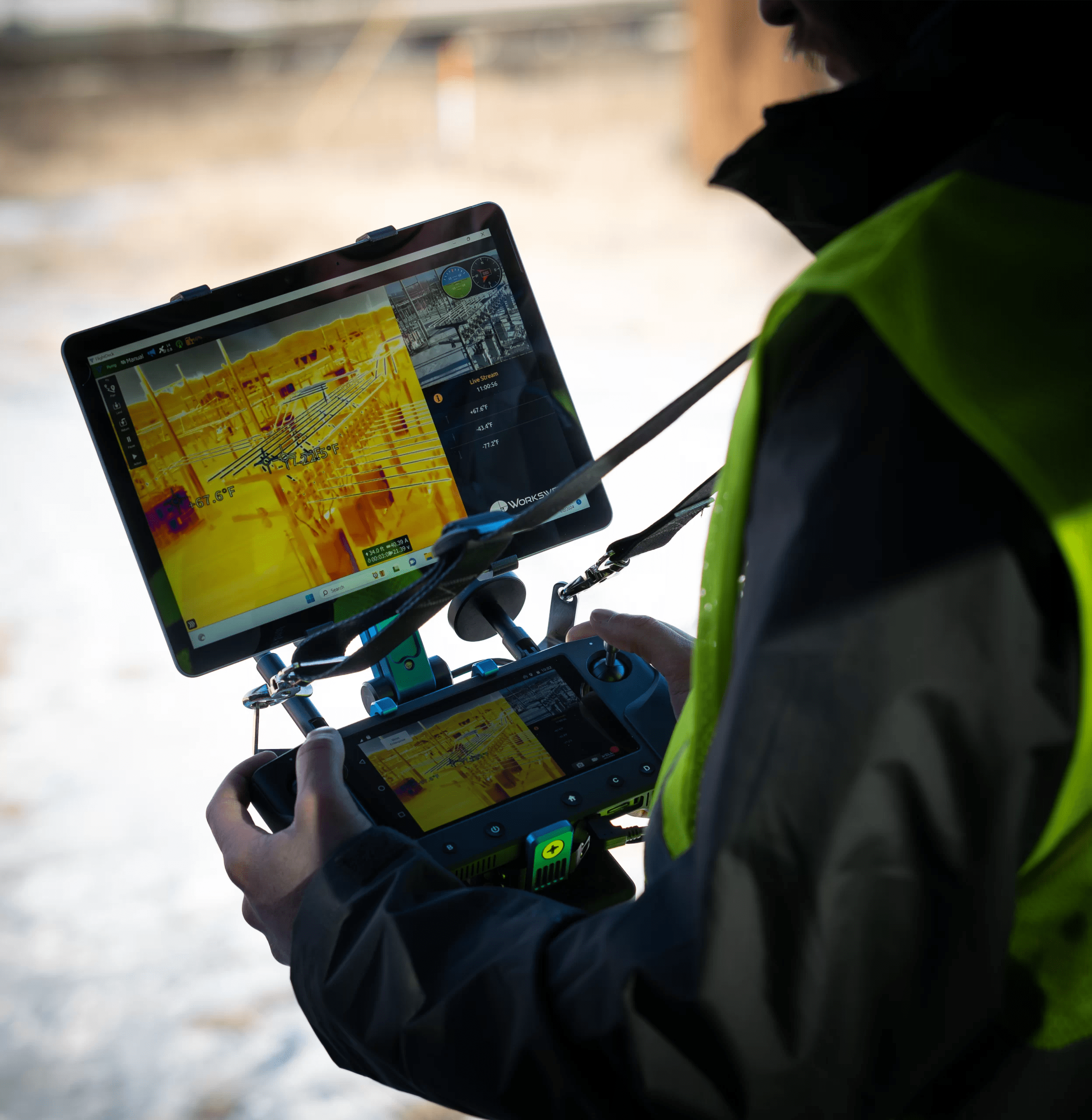 Vision Aerial Herelink Black Tablet Mount