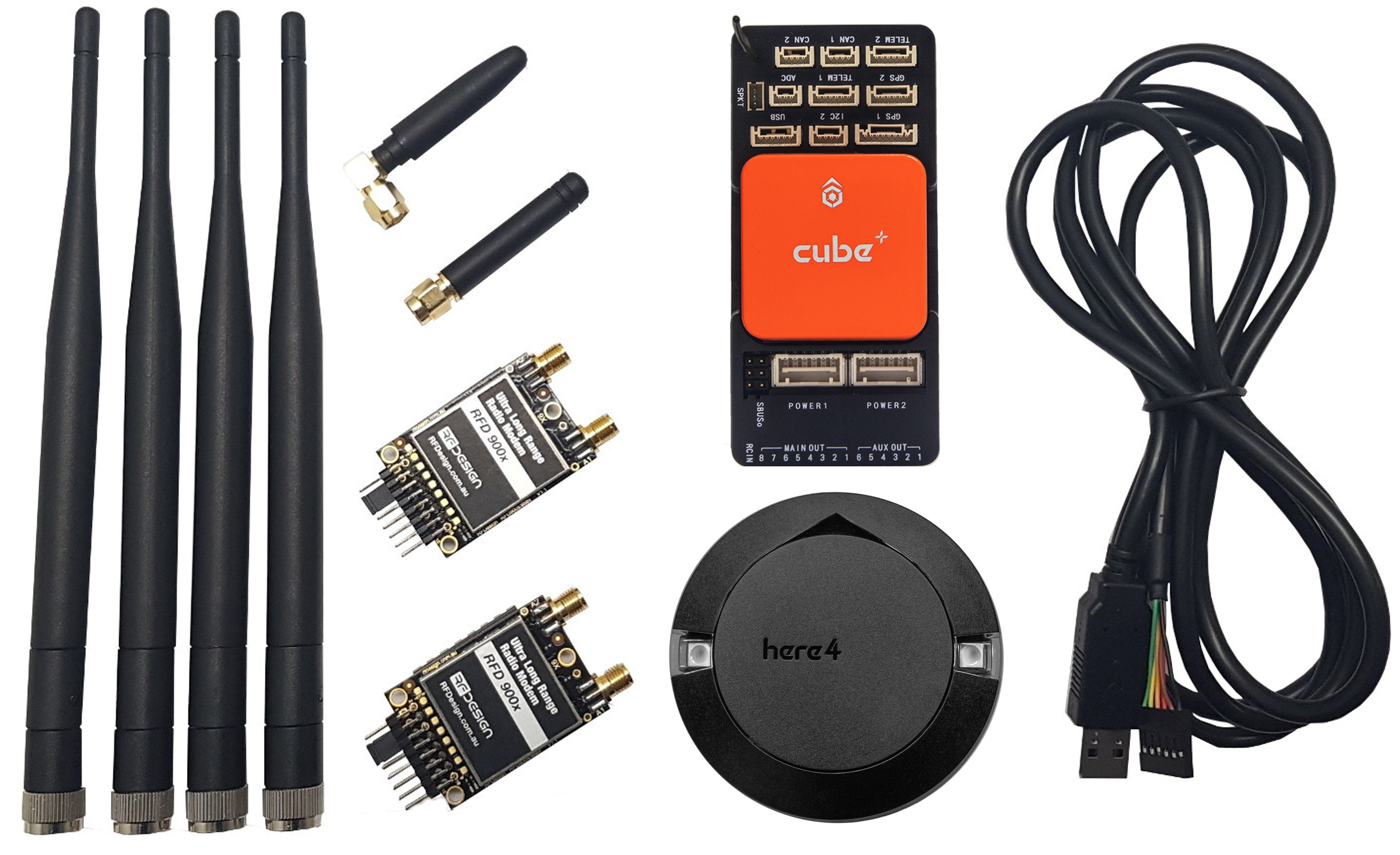 COMBO: Cube Orange+ w/ Here4 & RFD900x Telemetry Set