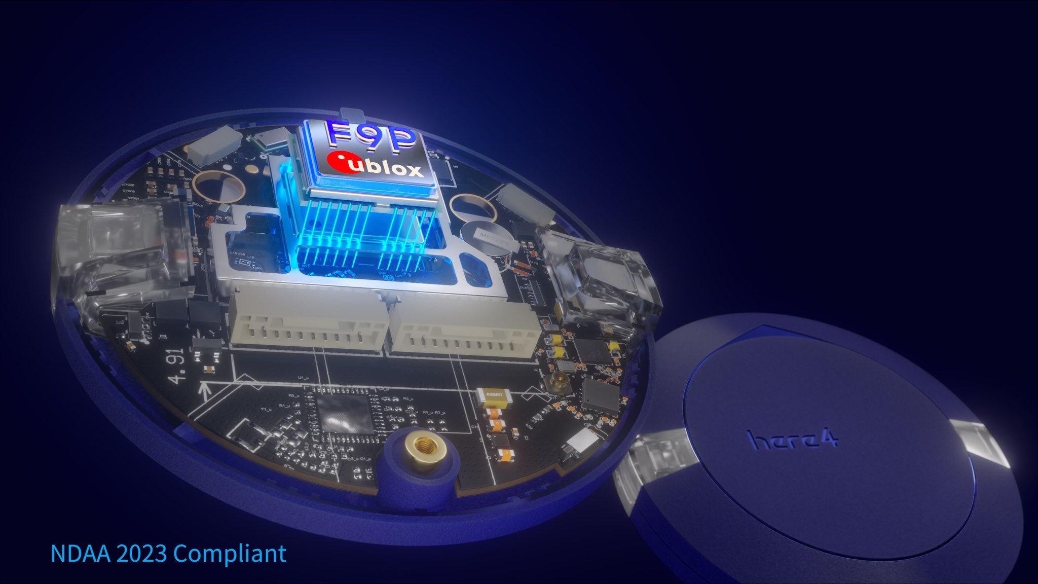 Here4 Blue Multiband RTK GNSS with Bluetooth 5.2