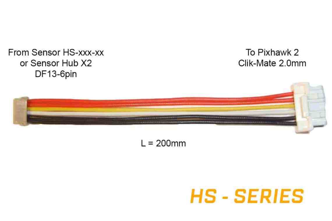 Mauch 086: Adapter cable for Pixhawk 2 (Clik-Mate 2mm)