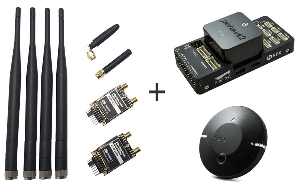 COMBO: Pixhawk 2.1 w/ Here2 & RFD900x Telemetry Set