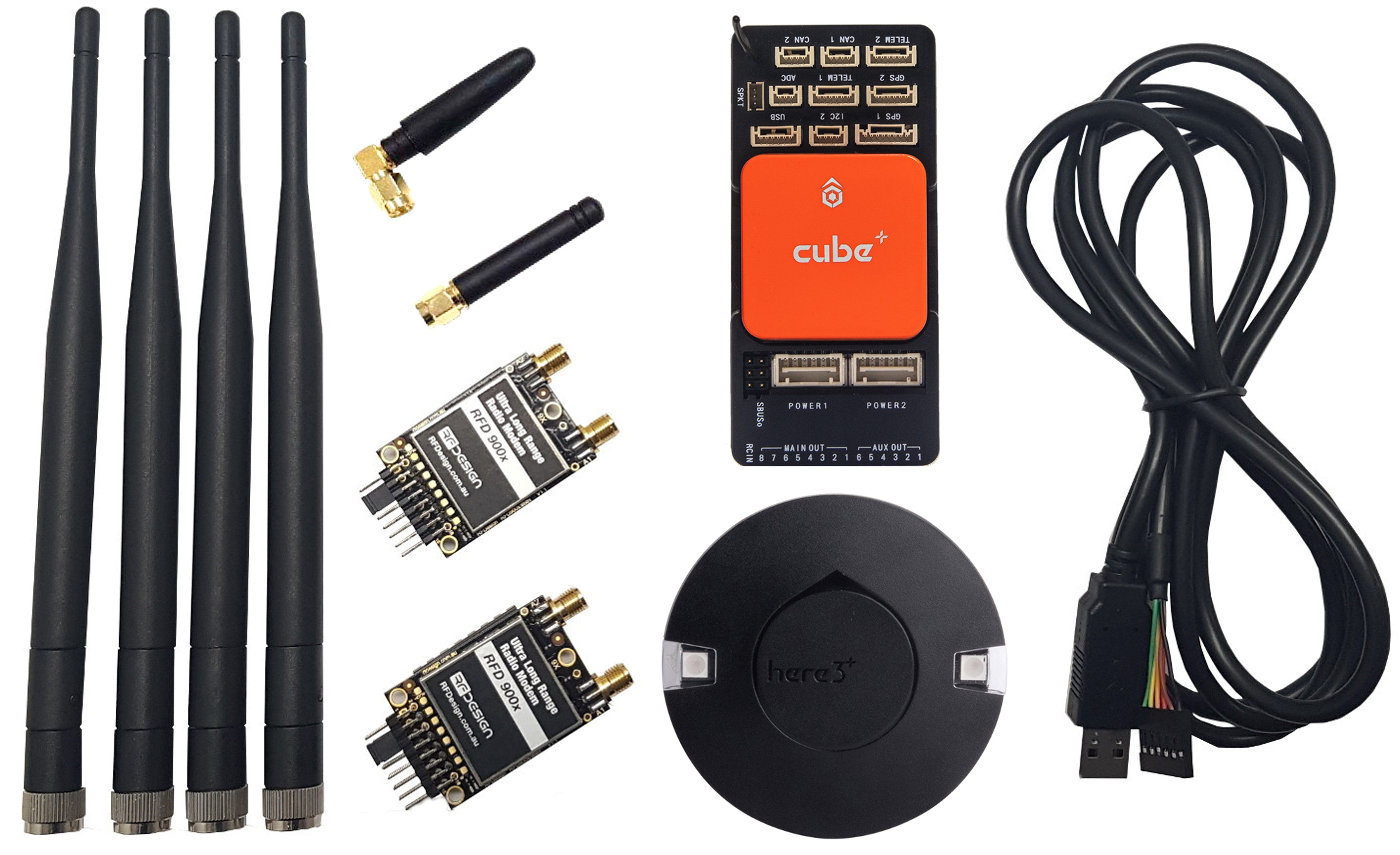 COMBO: Cube Orange+ w/ Here3+ & RFD900x Telemetry Set
