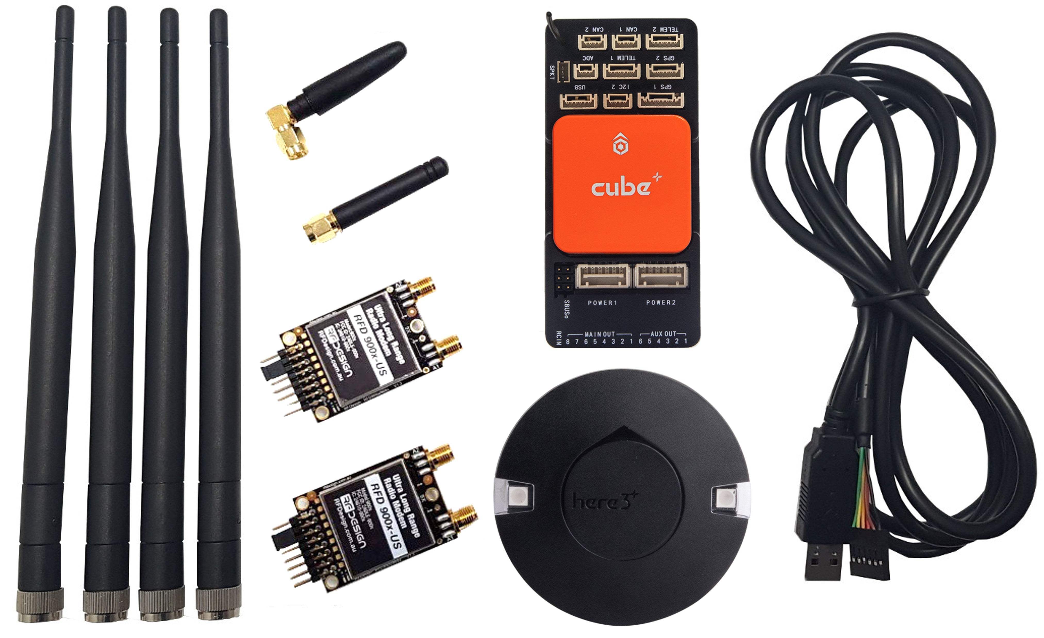 COMBO: Cube Orange+ w/ Here3+ & RFD900x-US Telemetry Set