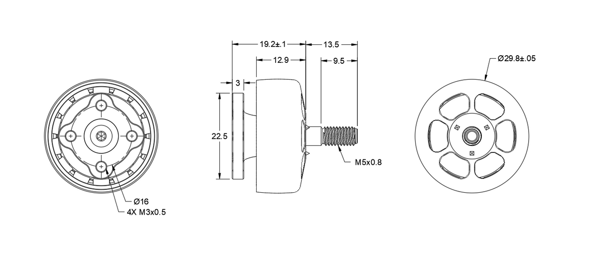 Unusual Machines UM2207 2450KV Motor