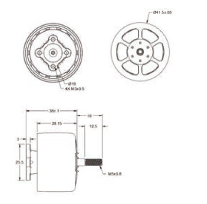 Unusual Machines UM3220 1050KV Motor