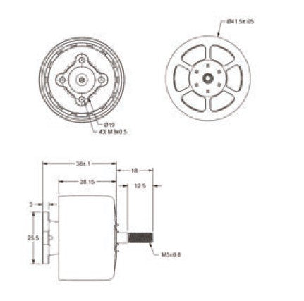 Unusual Machines UM3220 700KV Motor